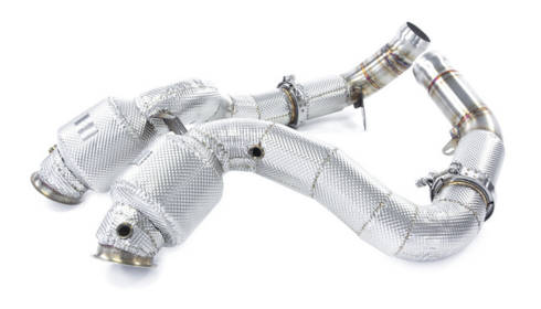 Mercedes AMG GT63 downpipe install